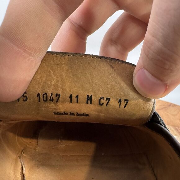 S Johnston & Murphy Black Leather Tassel Loafers Men’s size 11 M - Picture 8 of 8